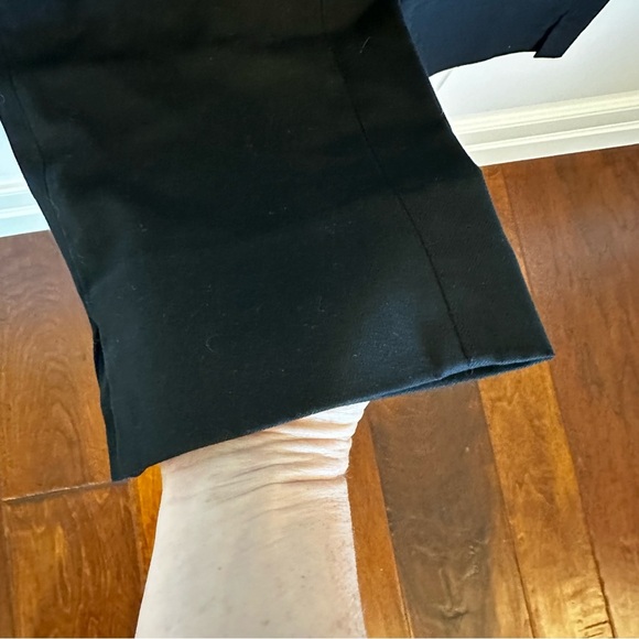 H&M Womens Black Pull On Elastic Waist Zipper Pockets Straight Leg Pants Size 12 - Picture 3 of 6